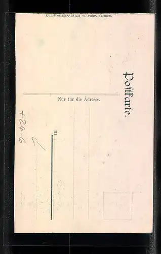 AK Solingen, Sturm-Katastrophe am 14.08.1906, zerstörtes Haus Dorperhof