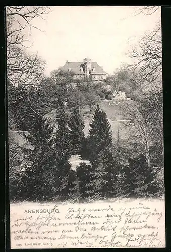 AK Arensburg, Blick auf die Ahrensburg