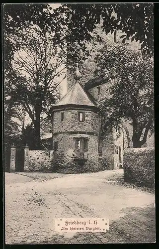 AK Friedberg i. H., Am hinteren Burgtor