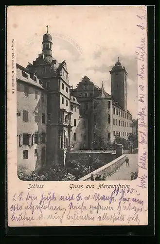AK Mergentheim, Ansicht vom Schloss