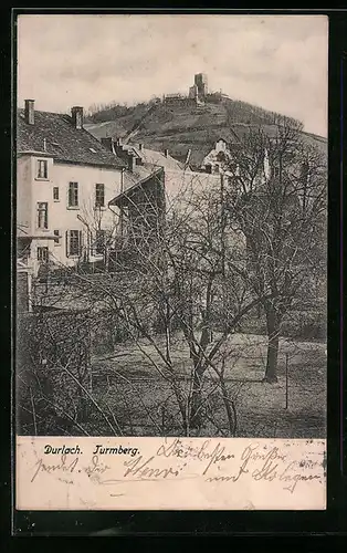 AK Durlach, Blick zum Turmberg