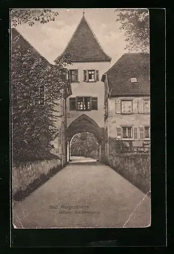 AK Bad Mergentheim, Unterer Schlosseingang