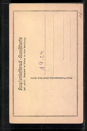 AK Gotha, Ansicht vom Teeschlösschen