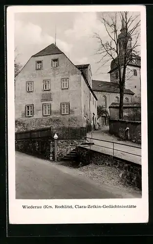 AK Wiederau /Krs. Rochlitz, Clara-Zetkin-Gedächtnisstätte