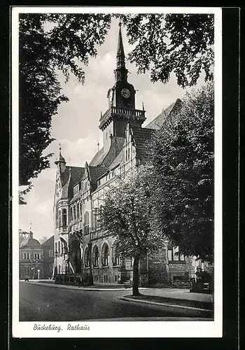 AK Bückeburg, Blick auf das Rathaus