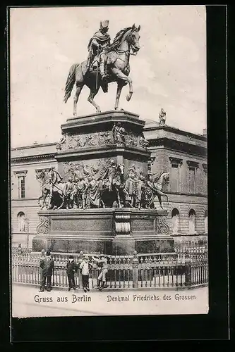 AK Berlin, Denkmal Friedrich des Grossen