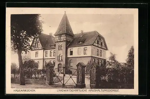 AK Hademarschen, Landwirtschaftliche Haushaltungsschule mit Garten
