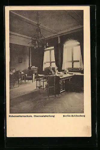 AK Berlin-Schöneberg, Hohenzollernschule, Oberrealabteilung, Belziger Strasse