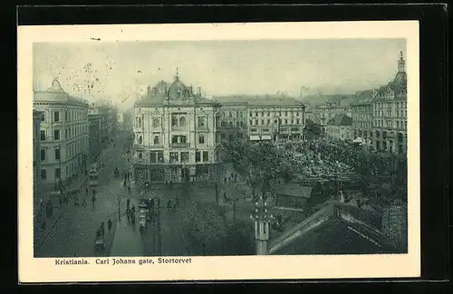 AK Kristiania, Carl Johans gate, Stortorvet