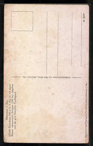 AK Meerane /Sa., Partie in der Poststrasse mit Hotel Deutscher Kaiser