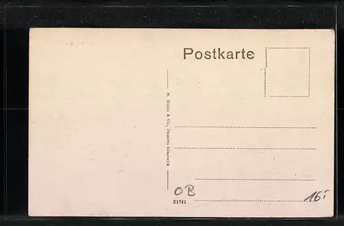 AK Sommerfeld, Markt mit Geschäften