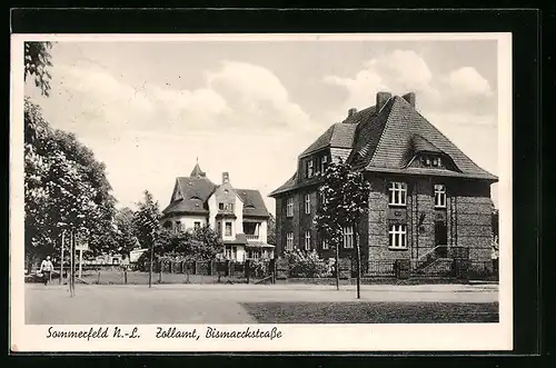 AK Sommerfeld /N.-L., Zollamt in der Bismarckstrasse