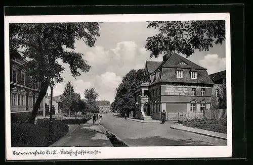 AK Sommerfeld, Hotel Reichshof mit Strassenpartie