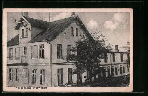 AK Warwerort /Nordsee, Hotel Grapengiesser aus der Vogelschau