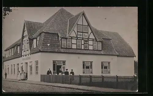 Foto-AK Wesselburen, Hebbelhus, Süderstrasse