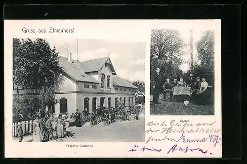 AK Elmenhorst, Vesper`s Gasthaus, Garten