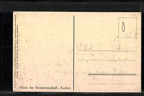 AK Aachen, Haus der Studentenschaft