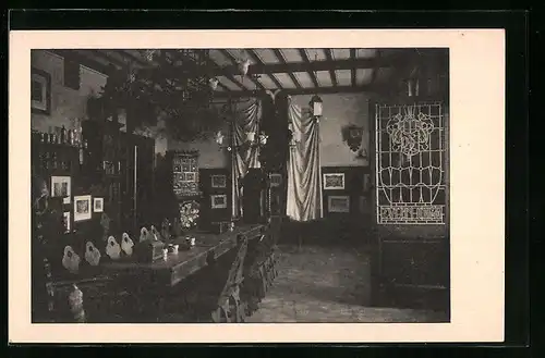 AK Karlsruhe, Verbindungshaus Cheruskia, Innenansicht