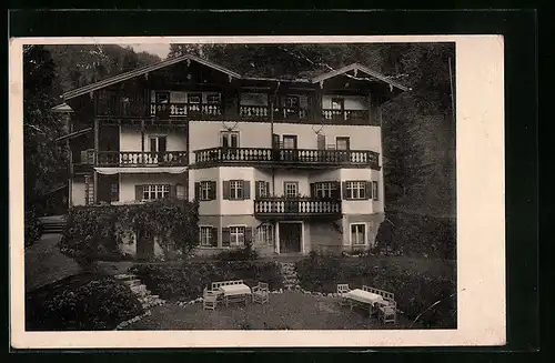 AK Bayrischzell, Pension Haus Bergfried, Bes. Max Rossbach