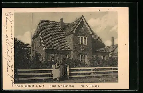 AK Wenningstedt /Sylt, Haus zur Nordsee, Inh. A. Nielsen
