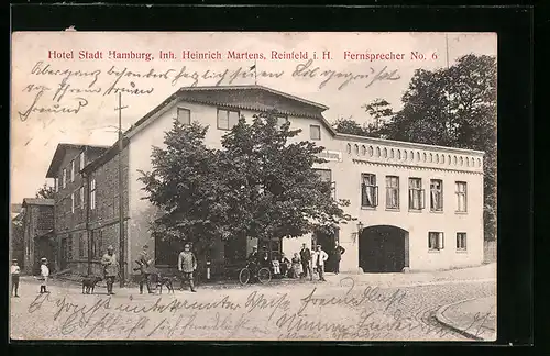 AK Reinfeld i. H., Hotel Stadt Hamburg, Inh. Heinrich Martens