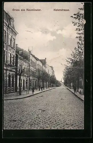 AK Neumünster, Blick in die Kielerstrasse