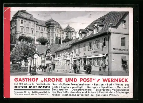 AK Werneck, Gasthof Krone und Post