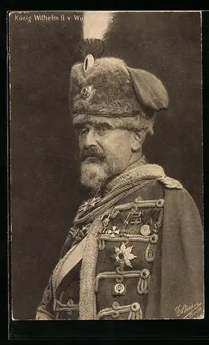 AK König Wilhelm II. von Württemberg in Uniform