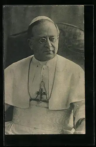 AK Porträt von Papst Pius XI.