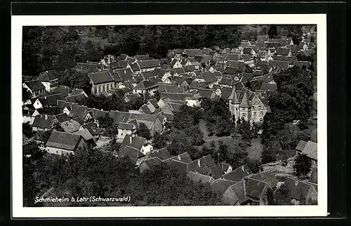 AK Schmieheim b. Lahr, Fliegeraufnahme vom Ort