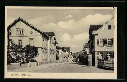 AK Gaildorf, Forstschule und Gasthof