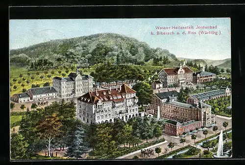 AK Biberach a. d. Riss, Wasser-Heilanstalt Jordanbad
