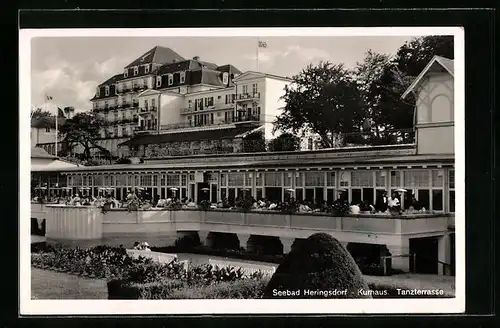 AK Heringsdorf, Kurhaus mit Tanzterrasse