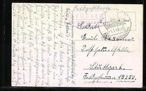 AK Schwäb.-Hall, Totalansicht des Bürgerheims