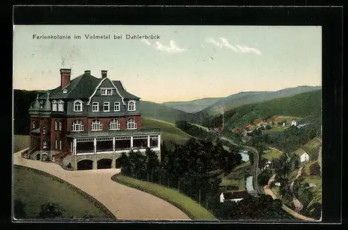 AK Dahlerbrück, Ferienkolonie im Volmetal