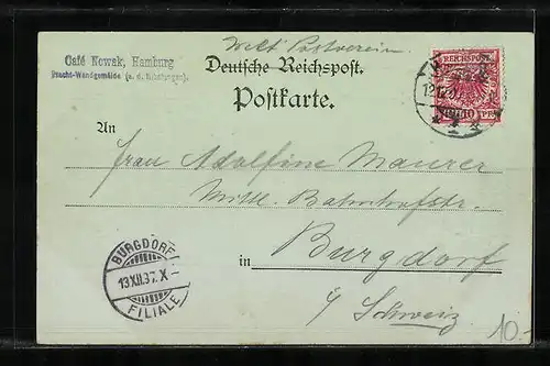 Mondschein-AK Hamburg-Neustadt, Alter Jungfernstieg