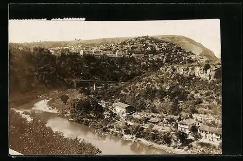 Foto-AK Tarnowo, Blick auf den Ort aus der Vogelschau