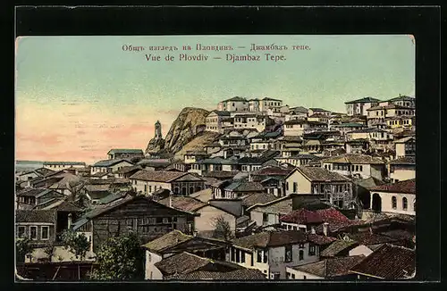 AK Plovdiv, Vue de Plovdiv - Djambaz Tepe