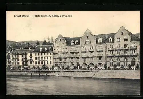 AK Ennet-Baden, Hotels Sternen, Adler, Schwanen