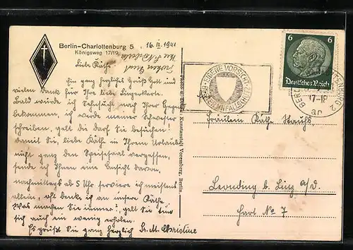 AK Berlin-Charlottenburg, Frauenwohnhaus am Lietzensee mit Speisesaal
