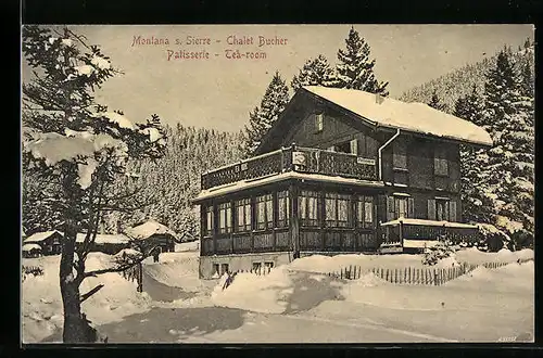 AK Montana, Chalet Bucher im Schnee