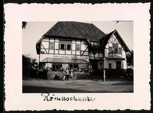 Fotografie unbekannter Fotograf, Ansicht Husum, Gasthaus zur Römerschanze von R. Bartels