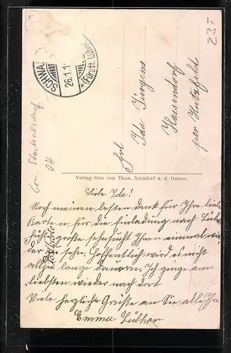 AK Klein Parin, Gasthaus zur Erholung