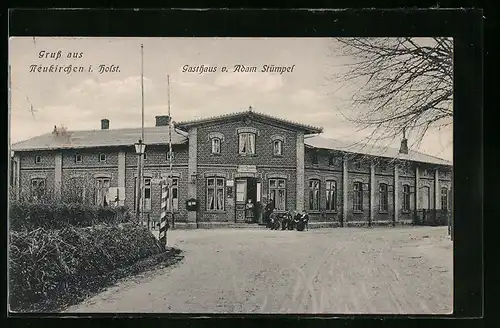 AK Neukirchen i. Holst., Gasthaus v. Adam Stümpel