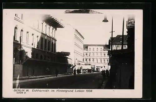 AK Berlin-Tiergarten, Eichhornstrasse, Blick zur Linkstrasse 1938