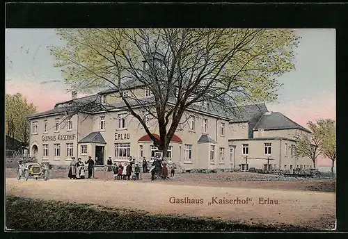 AK Erlau i. Sa., Gasthaus Kaiserhof