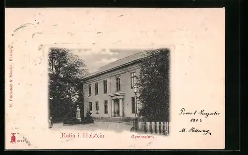 Präge-AK Eutin i. Holst., Blick zum Gymnasium