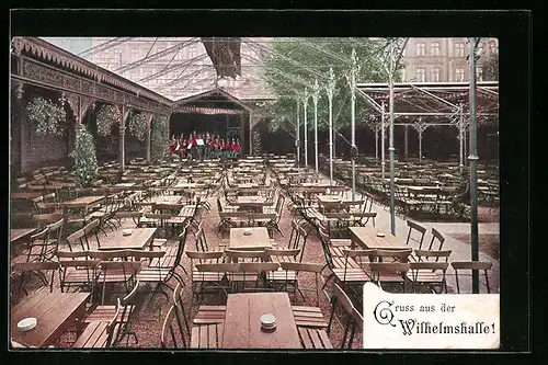 AK Hamburg-St. Pauli, Etablissement Restaurant Wilhelmshalle