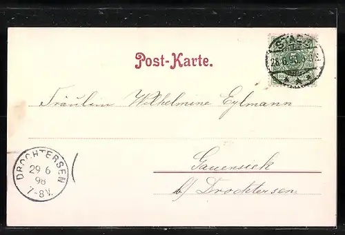 AK Hamburg-Altona, Enthüllungsfeier des Kaiser-Wilhelm-Denkmals 1898