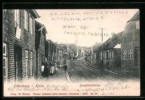 AK Oldenburg i. H., Partie in der Burgthorstrasse